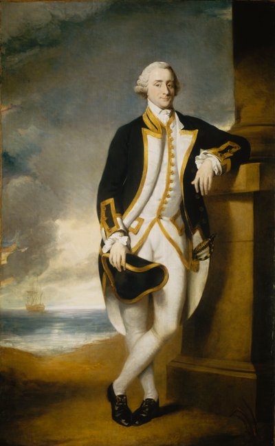 Kapitein Hugh Palliser (1723-1796) door George Dance