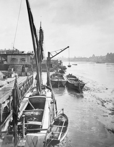 Albert Embankment richting Lambeth Palace vanaf Vauxhall Bridge, Londen door George Davison Reid