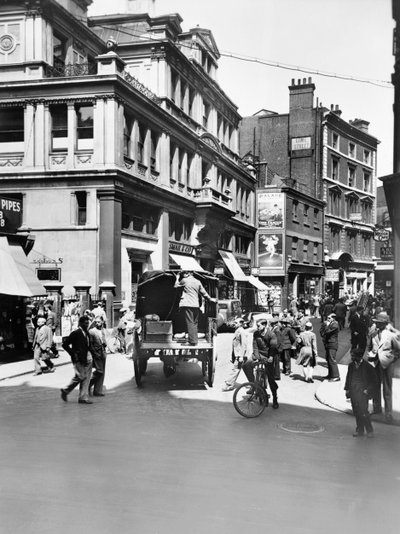 Leadenhall Street kijkend naar het westen, City of London door George Davison Reid
