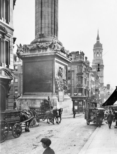 Monument en St Magnus de Martelaar, Lower Thames St, City of London, voor 1933 door George Davison Reid