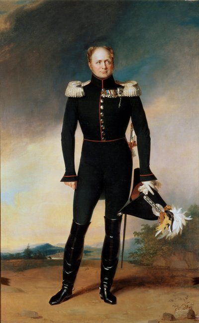 Portret van Keizer Alexander I, 1825 door George Dawe