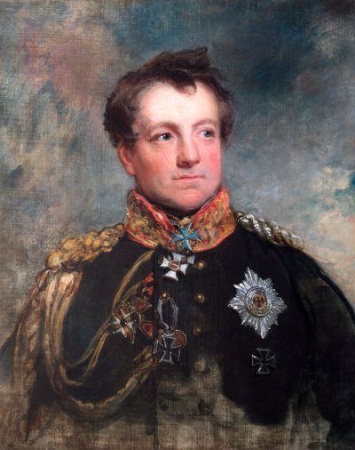 Portret van Veldmaarschalk August Neidhart, Graaf van Gneisenau, Pruisische soldaat, 1818 door George Dawe