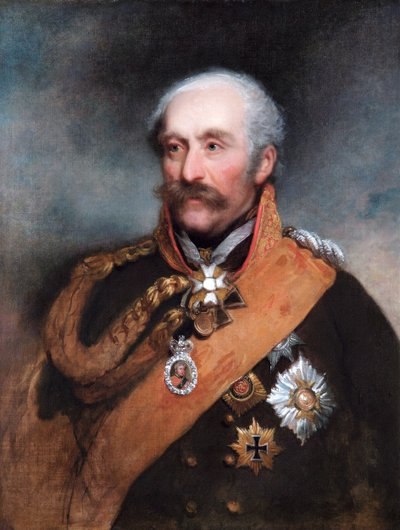 Portret van veldmaarschalk Blücher, Pruisische soldaat, ca. 1818 door George Dawe
