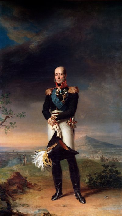 Portret van Veldmaarschalk Graaf Mikhail Barklay-de-Tolli, 1829 door George Dawe