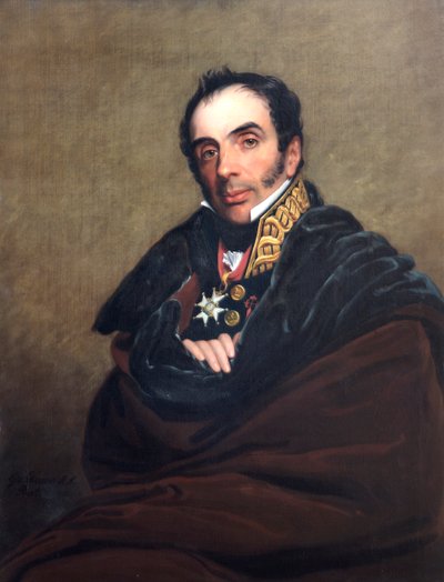 Portret van generaal Miguel Ricardo da Alava, Spaanse soldaat door George Dawe