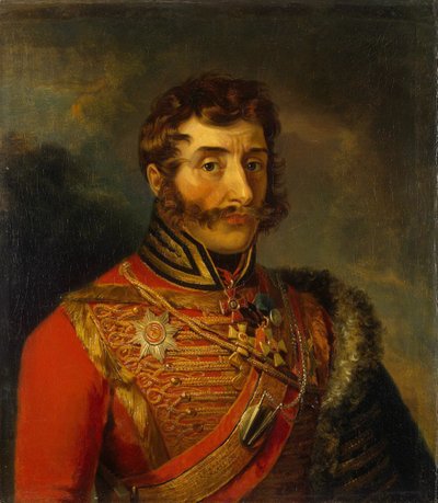 Portret van Ivan Semyonovich Dorokhov 1762-1815, voor 1825 door George Dawe