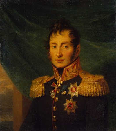 Portret van Nikolai Alexeyevich Tuchkov 1765-1812, voor 1825 door George Dawe