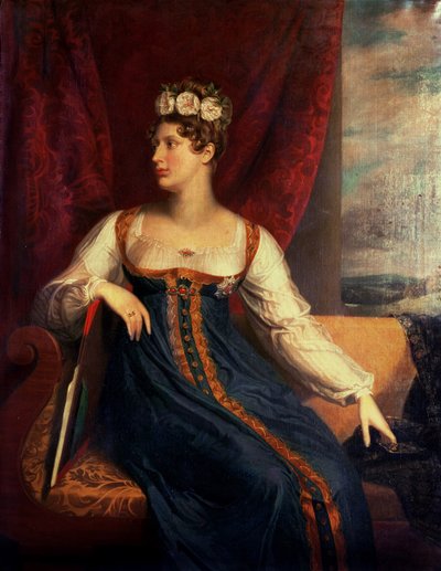 Portret van prinses Charlotte Augusta van Wales door George Dawe