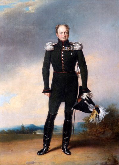 Portret van Tsaar Alexander I van Rusland, 1825 door George Dawe