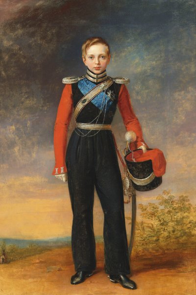 Portret van kroonprins Alexander Nikolayevich 1818-1881 door George Dawe