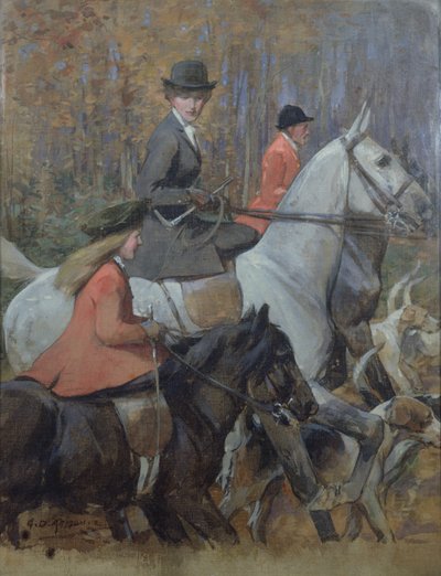 De jacht door George Denholm Armour