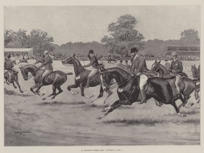 Op de Richmond Horse Show, zaterdag 9 juni door George Derville Rowlandson