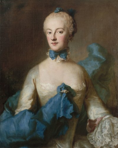 Hertogin Maria Anna Josepha van Beieren 1734-1776, markgravin van Baden-Baden, ca. 1750 door George Desmarées