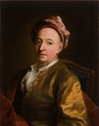 Zelfportret, midden 18e eeuw door George Desmarées