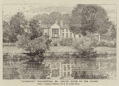 Riverside, Wallingford, het Huis van de heer Leslie aan de Theems door George Dunlop Leslie