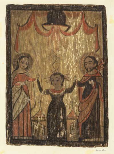 Retablo - De Heilige Familie door George E. Rhone