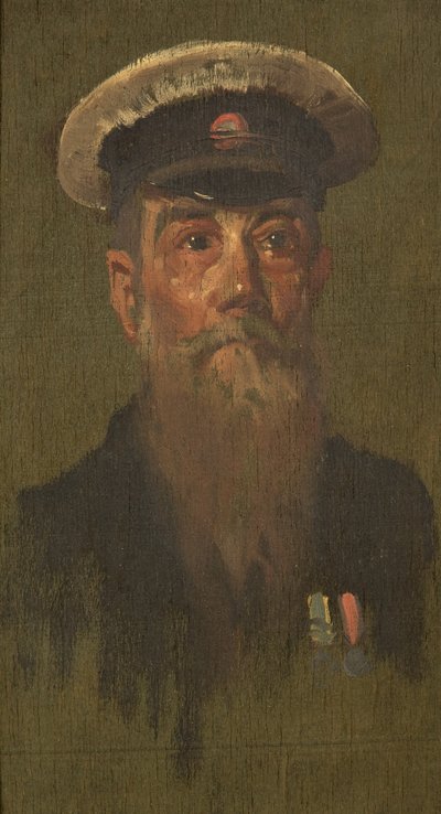 Portret van J. Brooks, 6e Dragoons, c. 1920 door George Edmund Butler