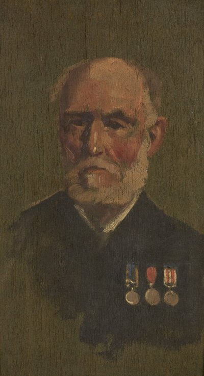 Portret van P. Larkin door George Edmund Butler