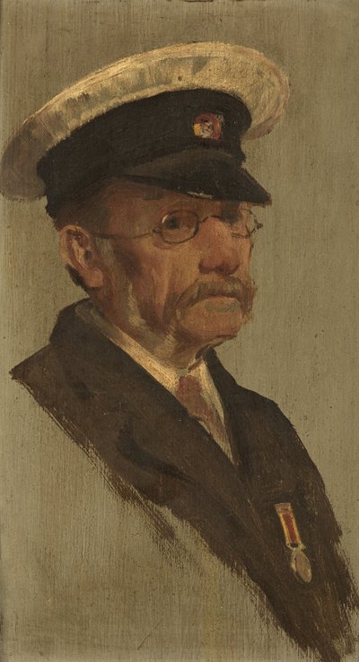 Portret van T. S. Brooks, R.M.L.I., ca. 1920 door George Edmund Butler