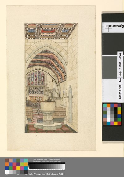 Ontwerp voor Polychrome Decoratie van een Kerk door George Edmund Street