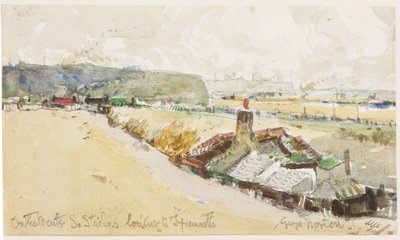 Op de Bents, South Shields, Kijken naar Tynemouth door George Edward Horton
