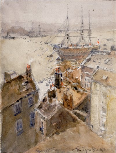 Aan de Tyne, North Shields door George Edward Horton