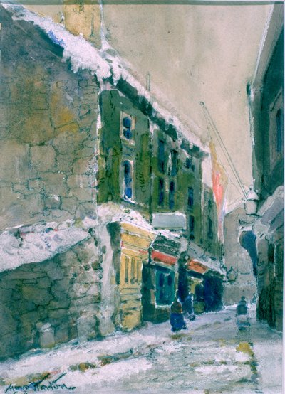 Winter, Clive Street, North Shields door George Edward Horton