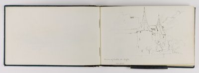 (Schetsboek) Hoek van kasteel bij Aigle door George Elbert Burr