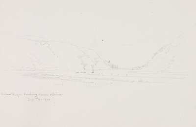 Beneden Bingen, kijkend langs de Rijn door George Elbert Burr