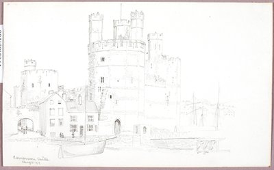 Kasteel van Caernarvon door George Elbert Burr