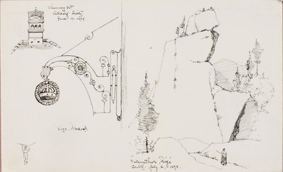 Schoorsteenpot, Altdorf, Zwitserland/Felsenthor, Rigi, Zwitserland door George Elbert Burr