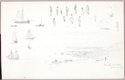 Criccieth, Noord-Wales door George Elbert Burr