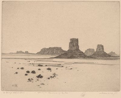 Dageraad in het land van de Buttes door George Elbert Burr