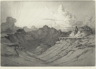 Woestijn Zonsondergang door George Elbert Burr