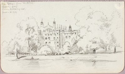 Eton College vanaf de rivier door George Elbert Burr