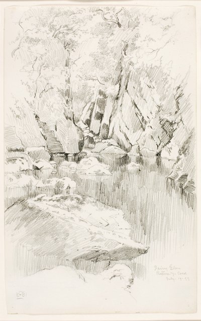 Fairy Glen, Bettws-y-Coed door George Elbert Burr