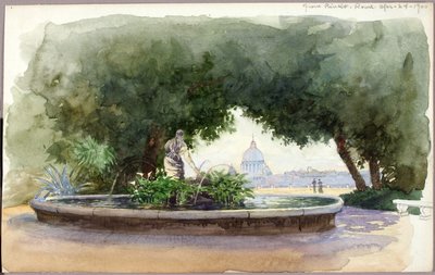 Van Pincio, Rome door George Elbert Burr
