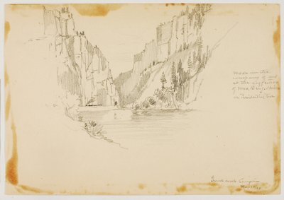 Grand River Canyon/Nabij Glenwood Springs door George Elbert Burr