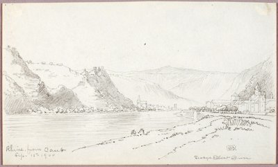 Rijn, van Caub door George Elbert Burr