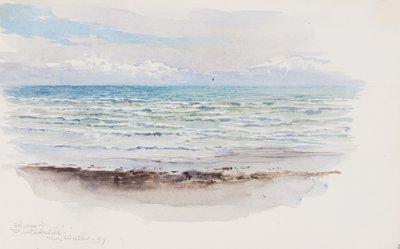 Kust bij Pwllheli, Noord-Wales door George Elbert Burr