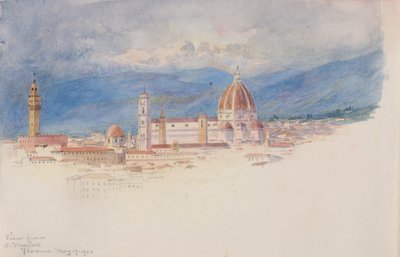 Uitzicht vanaf S. Miniato, Florence door George Elbert Burr