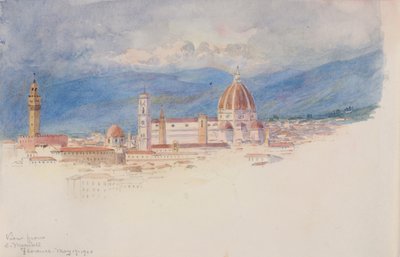 Uitzicht vanaf S. Miniato, Florence door George Elbert Burr