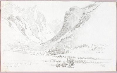 Uitzicht vanaf Toblach, Tirol door George Elbert Burr
