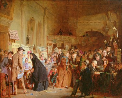 Een Wezen Verkiezing bij de London Tavern, 1865 door George Elgar Hicks