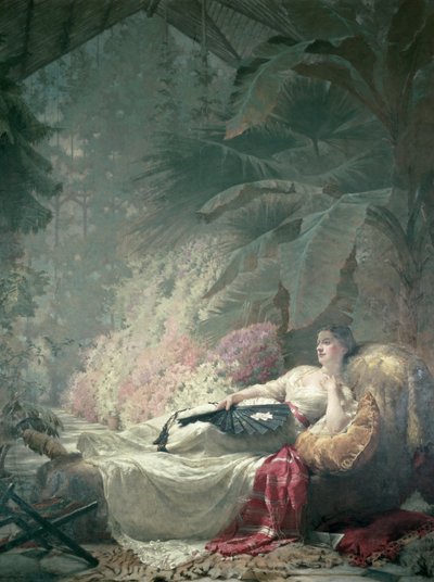 Portret van Adelaide Maria, Gravin van Iveagh (kopie) door George Elgar Hicks