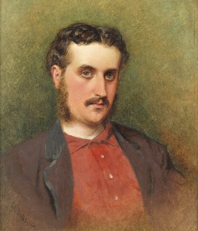 Zelfportret, 1862 door George Elgar Hicks