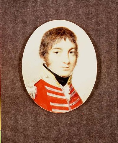 Miniatuur van kolonel J. Houlton van de Wiltshire Militie, ca. 1801 door George Engleheart