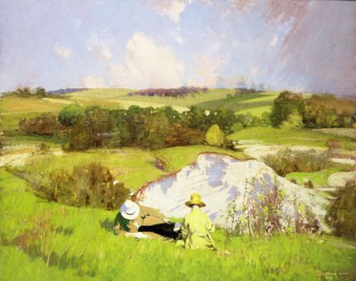 De krijtgroeve door George F. Henry
