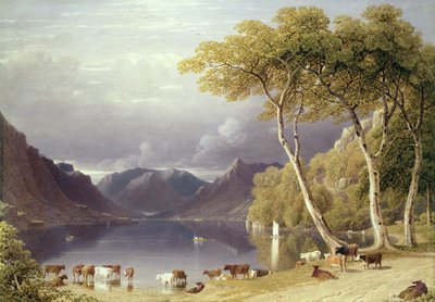 Hoofd van Ullswater in het Lake District door George Fennel Robson