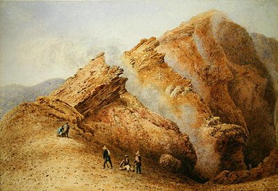 Berglandschap door George Fennel Robson